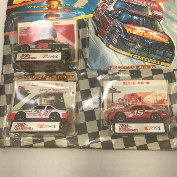 Racing Champions 1992 Daytona 500 Davey Allison Morgan Shepherd Geoff Bodine - Picture 7 of 12